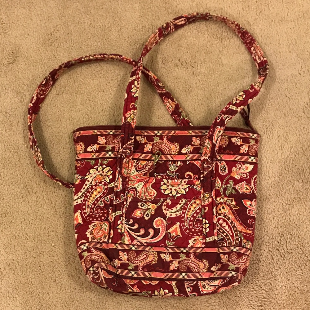EUC VERA BRADLEY PICCADILLY PLUM L VILLAGER